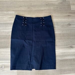 Navy Blue Pencil Skirt